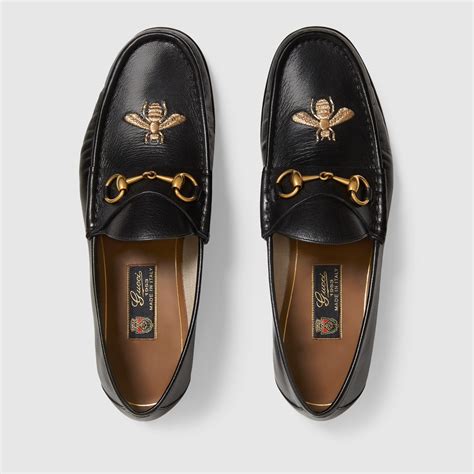 mens bee gucci loafers|gucci suede loafer.